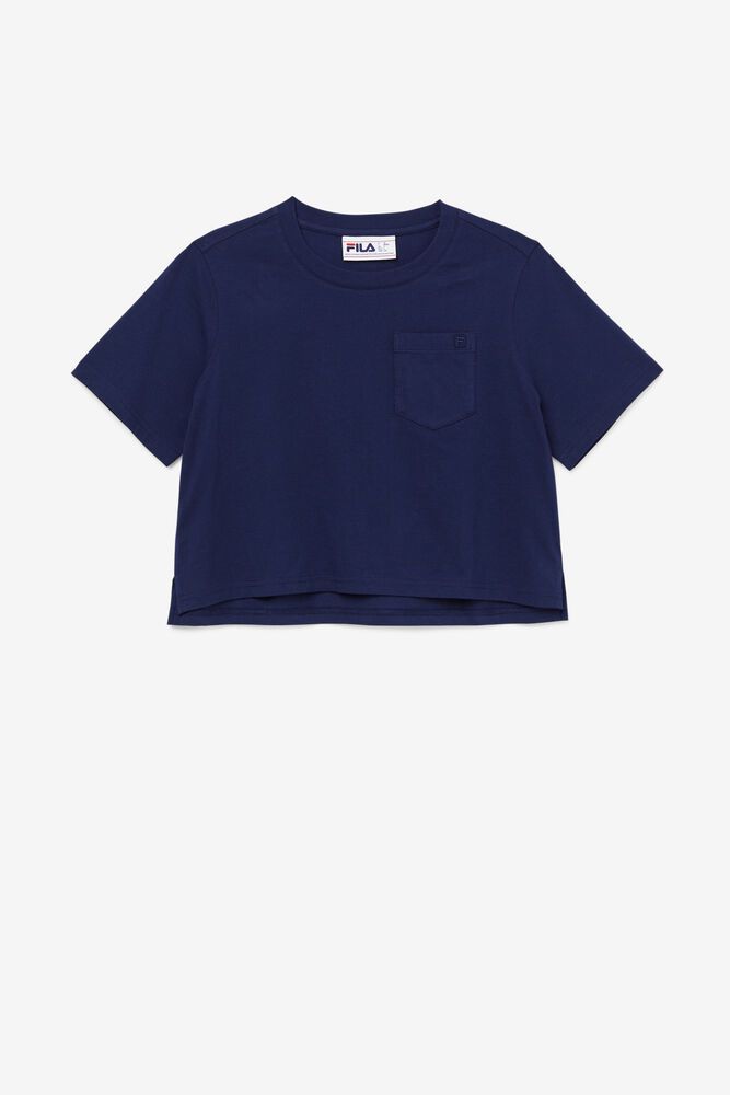 Fila Blenda T-Shirt Navy - Womens - 69413FUWJ